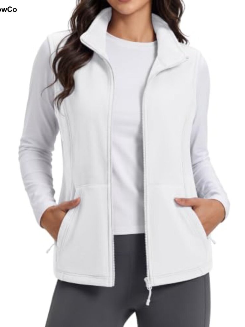 Women's Fleece Vest Sleeveless Lightweight Zip Warm Outerwear